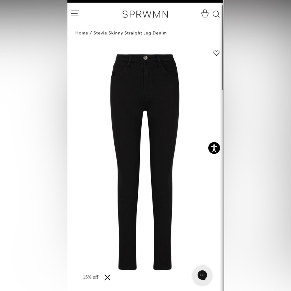 SPRWMN Stevie Skinny Straight Leg Denim